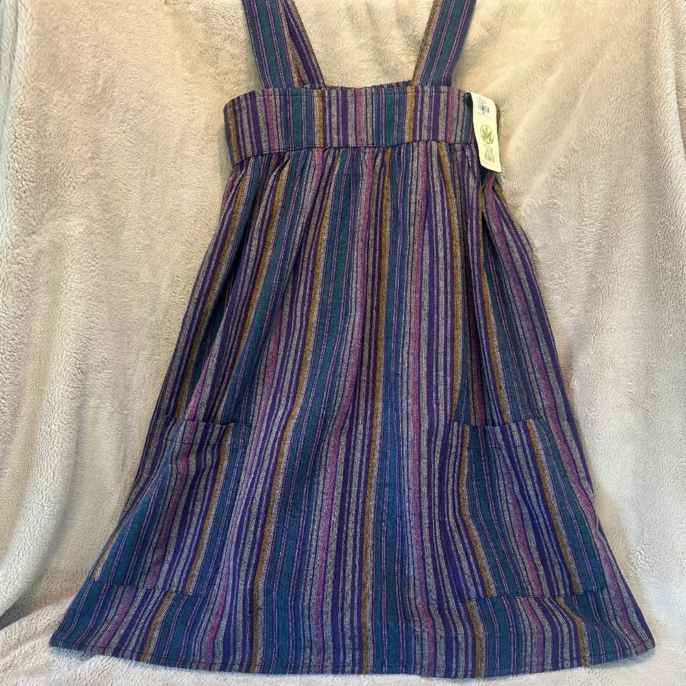 Soul Flower Striped Hippie Tank Tunic Dress (New With Tags)